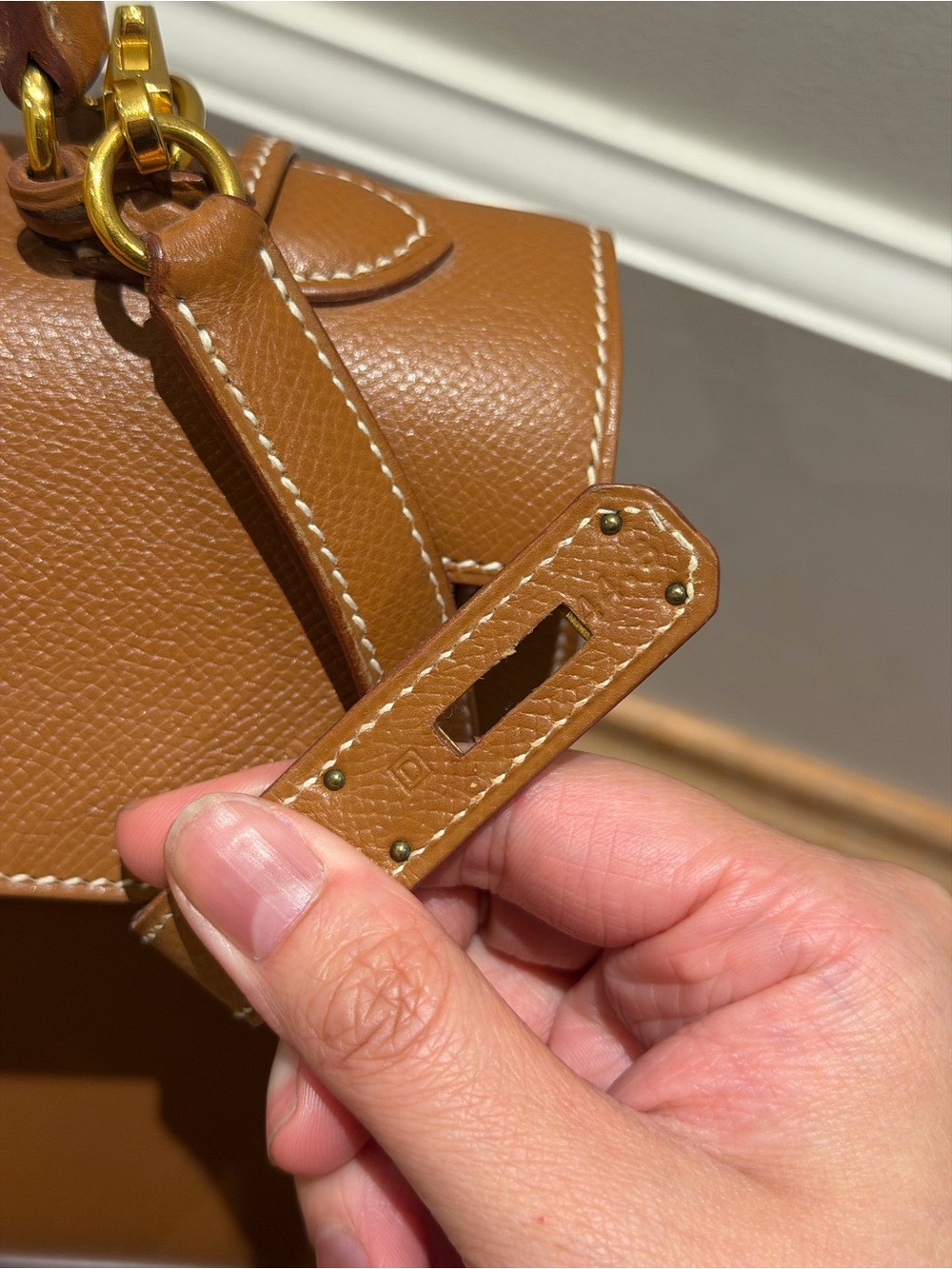 Hermes Kelly 32 Gold Epsom authentic - Picture 4 of 6